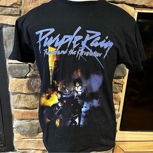 Purple Rain Graphic T-Shirt - Black men’s XL‎